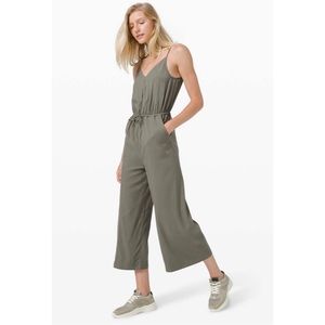 Lululemon Day to Night Jumpsuit. Color Grey Sage in Size 8.